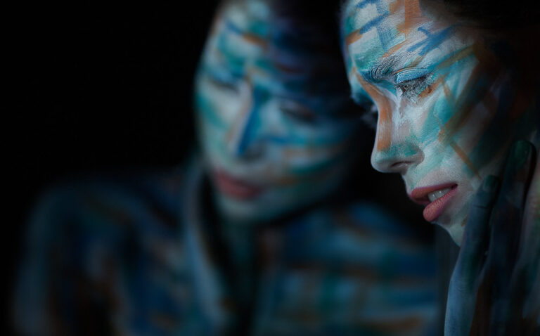 Bodypainting Fotografie Studio kreative Bildgestaltung München