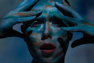 Bodypainting Fotografie Studio kreative Bildgestaltung München