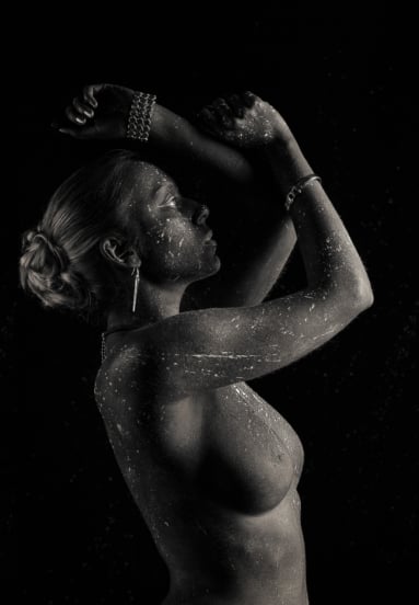 Bodypainting Fotoshooting kreative Kunstfotografie München