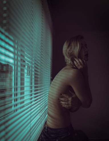 Fine Art Nude Shooting kreative Lichtgestaltung München