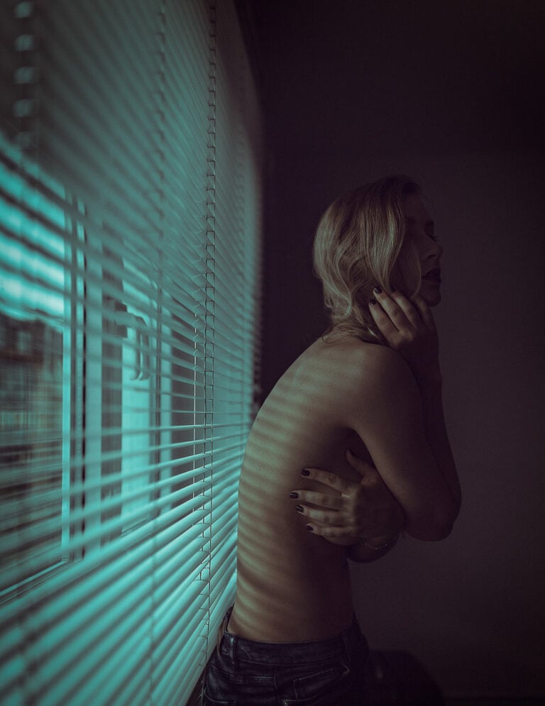 Fine Art Nude Shooting kreative Lichtgestaltung München