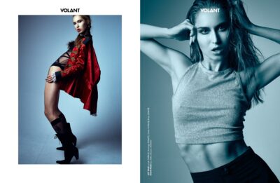 Kreatives Fashion Shooting Frau im Studio München