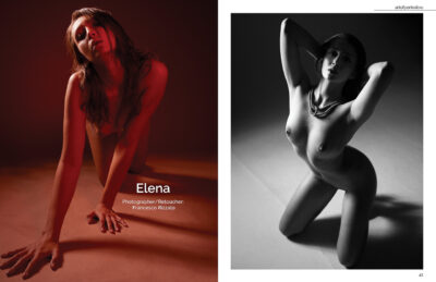 Künstlerische Aktaufnahme Studio Nude Fotografie