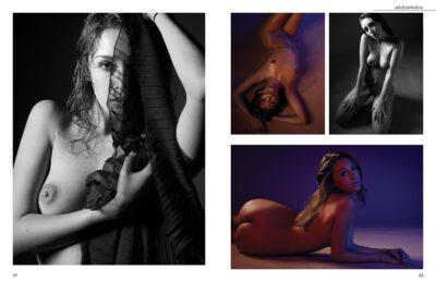 Künstlerische Aktaufnahme Studio Nude Fotografie