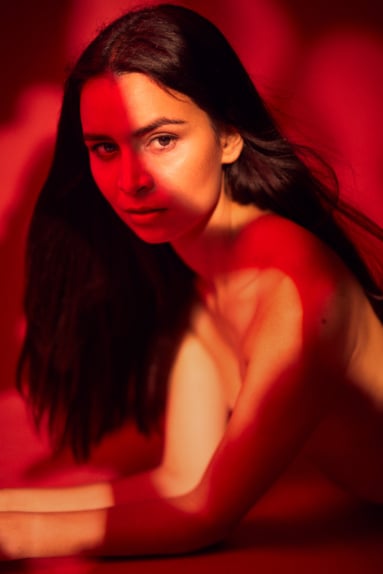 Professionelles Beauty Portrait Studio kreative Beleuchtung