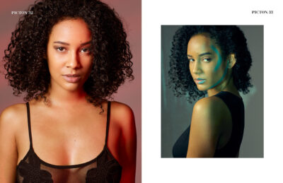 Künstlerisches Beauty Fotoshooting Frau Studioaufnahme