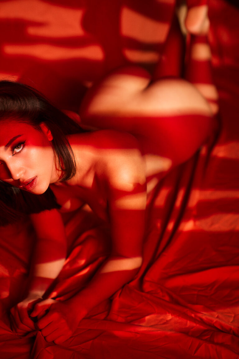 Fine Art Nude Shooting kreative Lichtgestaltung München