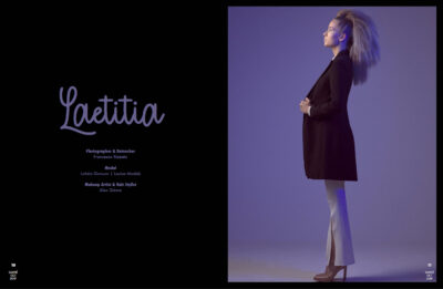 Kreative Modefotografie Frau im Studio Shooting