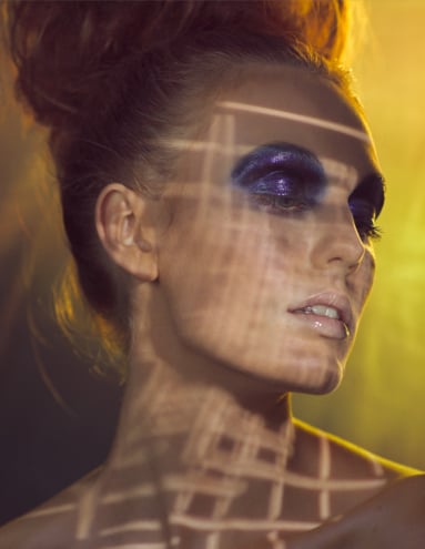 Kreatives Beauty Editorial Shooting Model Studio München