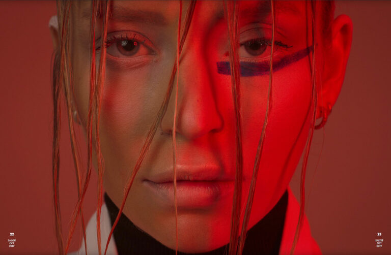 Kreatives Beauty Editorial Shooting Model Studio München