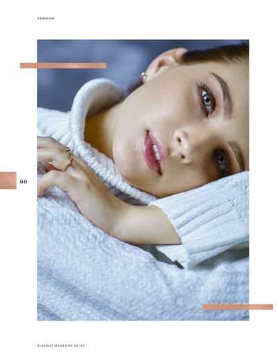 Fashion Editorial Shooting Model im Fotostudio