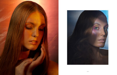 Creative Beauty Editorial Shooting Frau im Studio München