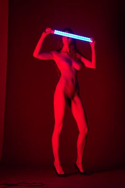 Kreatives Aktshooting mit besonderer Lichtgestaltung München