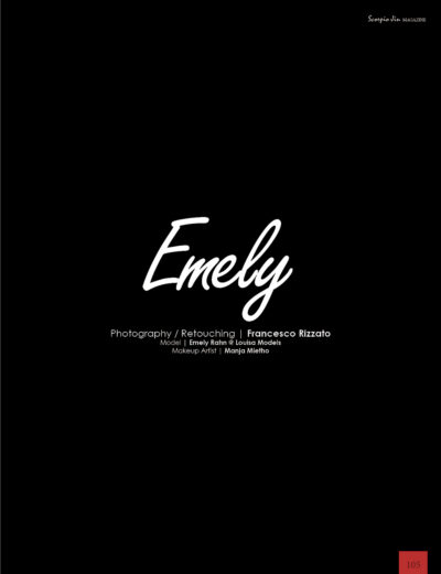 Fashion Editorial Shooting Model im Fotostudio