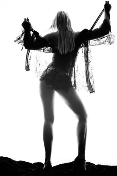 Kreatives Lingerie Shooting professionelle Aufnahme