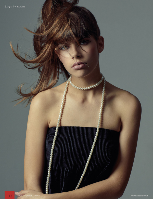 Professionelles Beauty Portrait Model im Fotostudio