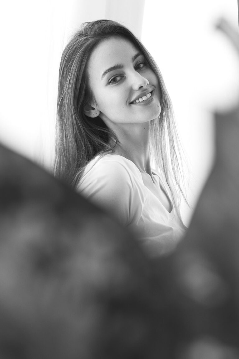 Kreatives Model Portrait Studio Shooting