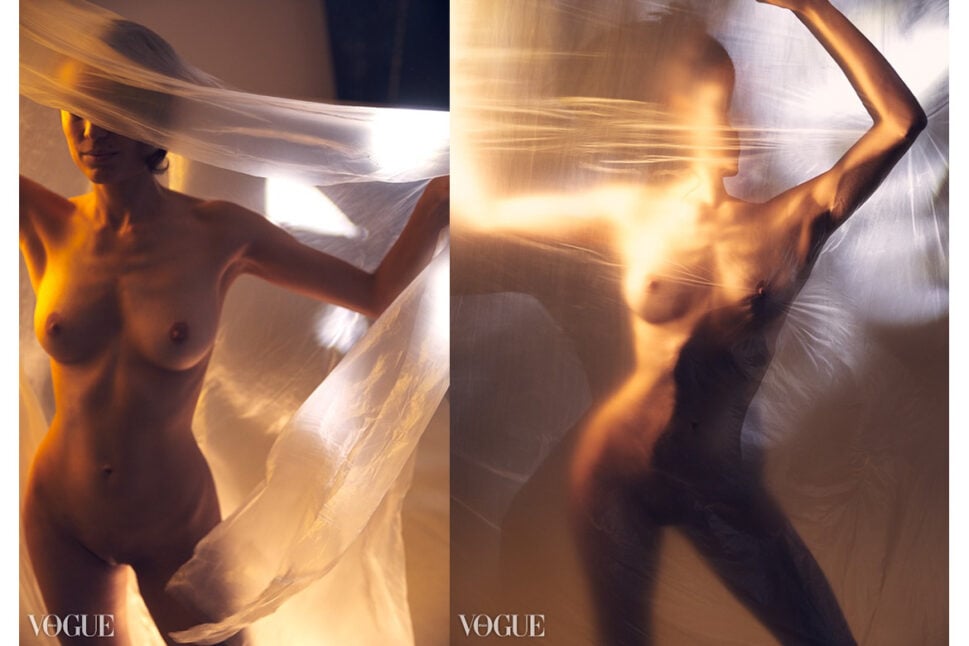 Fine Art Nude Shooting kreative Lichtgestaltung München