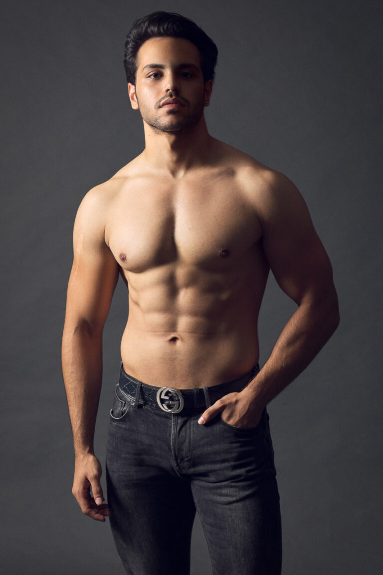 Sedcard Shooting Mann Model professionelle Fotografie München