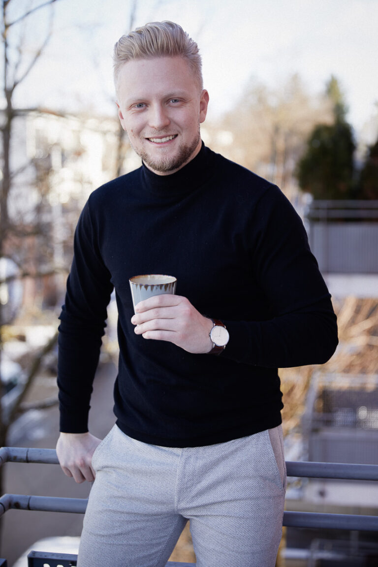 Kreatives Portrait Mann moderne Fotografie