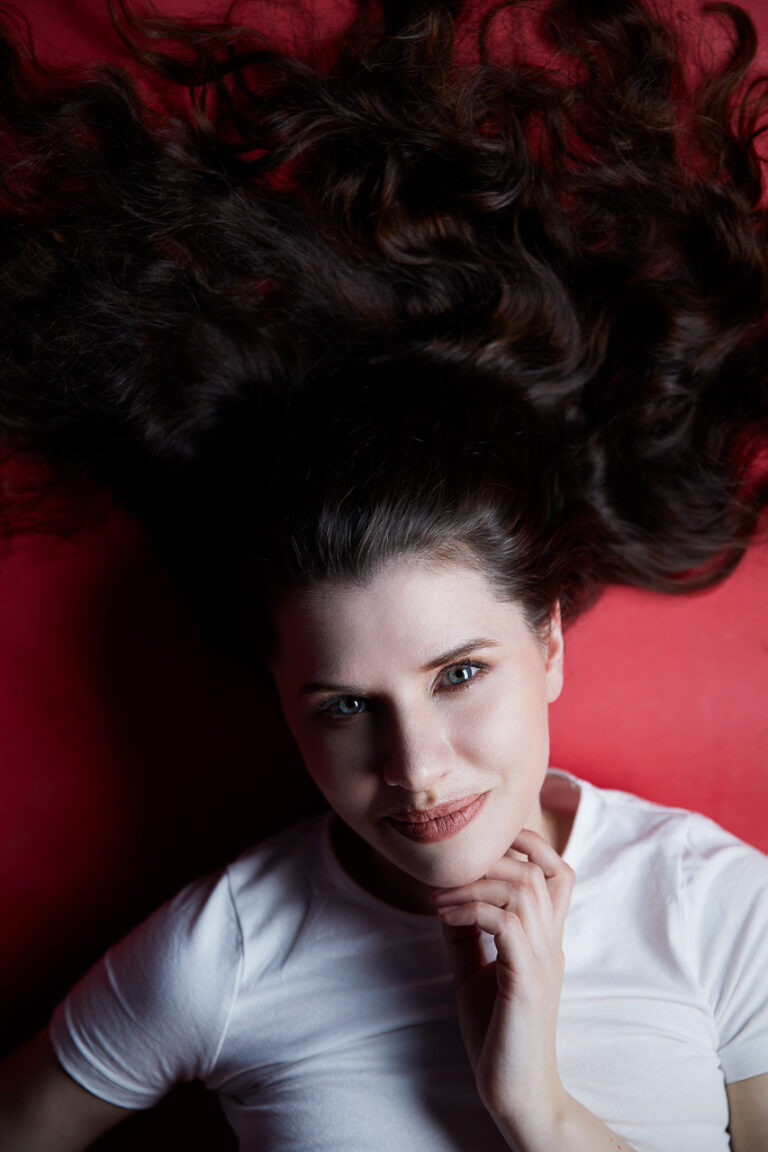 Künstlerisches Portraitfoto kreative Aufnahme