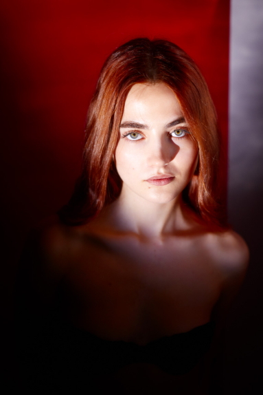 Künstlerisches Portraitfoto kreative Aufnahme