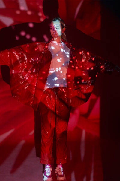 Professionelle Fashion Werbekampagne Fotoaufnahme