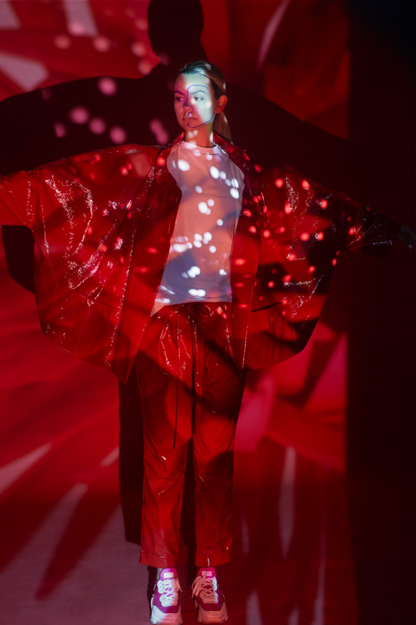 Professionelle Fashion Werbekampagne Fotoaufnahme