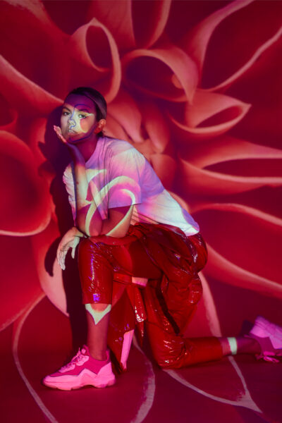 Professionelle Fashion Werbekampagne Fotoaufnahme