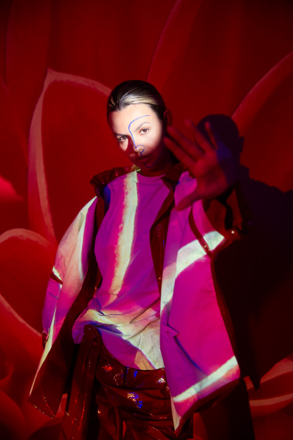 Professionelle Fashion Werbekampagne Fotoaufnahme