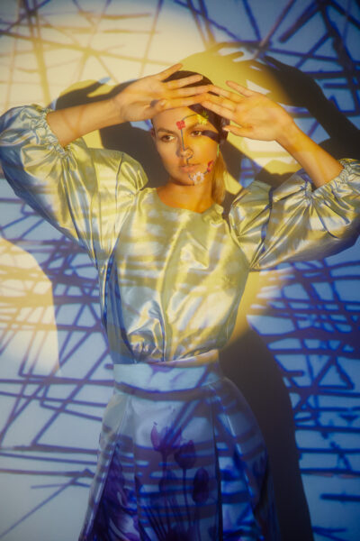 Professionelle Fashion Werbekampagne Fotoaufnahme