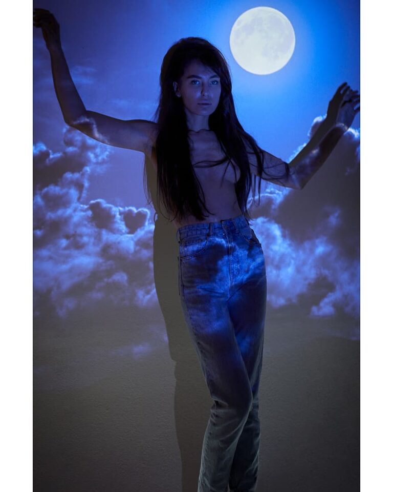 Künstlerisches Fotoshooting professionelle Aufnahme