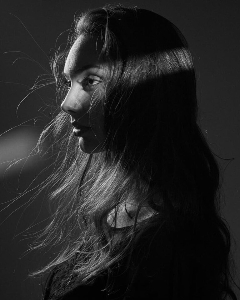 Künstlerisches Fotoshooting professionelle Aufnahme