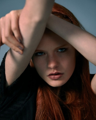 Künstlerisches Fotoshooting professionelle Aufnahme