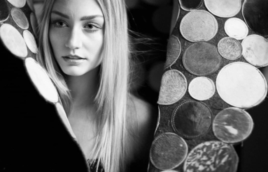 Künstlerisches Fotoshooting professionelle Aufnahme