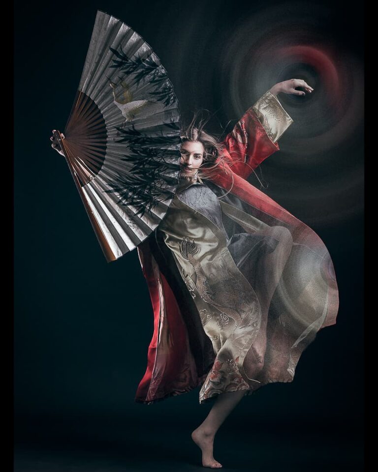 Künstlerisches Fotoshooting professionelle Aufnahme