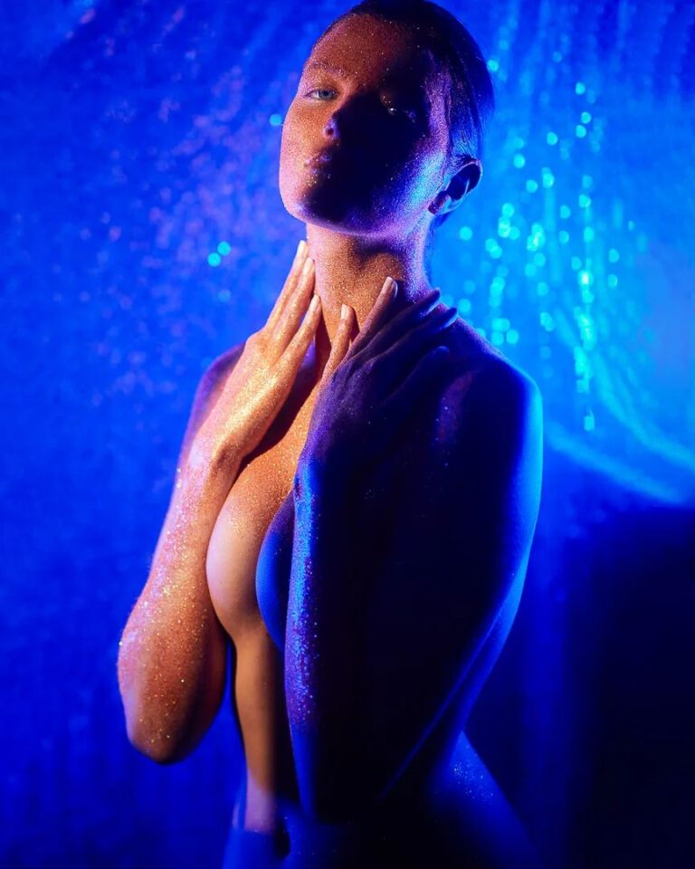 Professionelles Beauty Shooting kreative Bildgestaltung