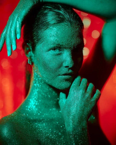 Professionelles Beauty Shooting kreative Bildgestaltung